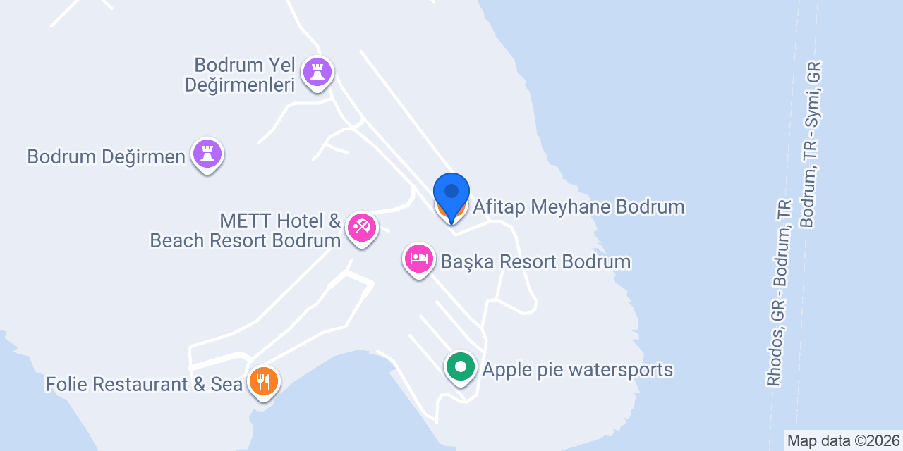 Afitap Meyhane Bodrum konumu