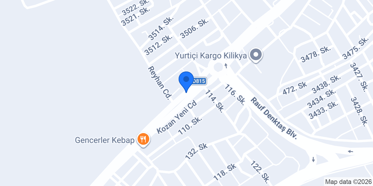 Meryapı İnşaat San. ve Tic. Ltd. Şti. konumu