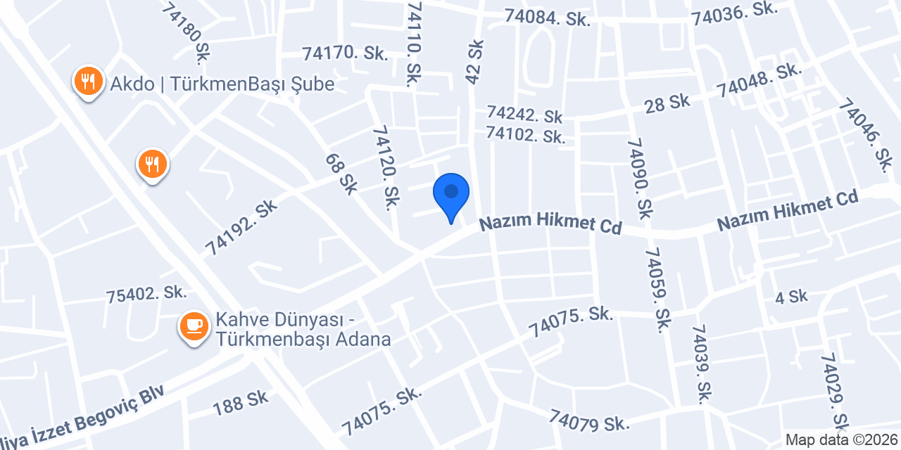 Beyaz Kuruyemiş konumu