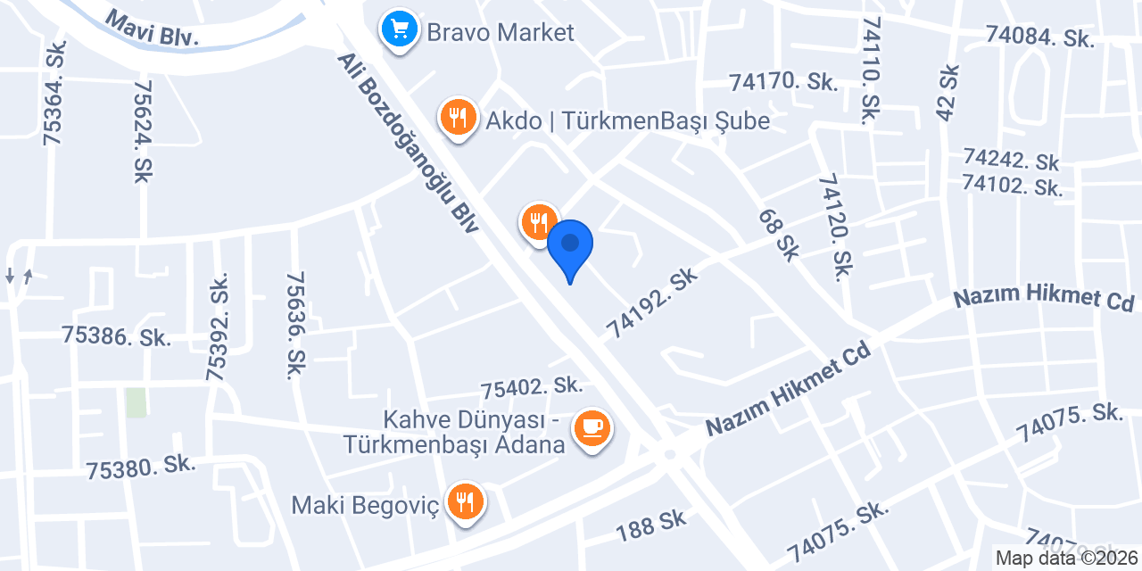 MESA Elektrik-Aydınlatma-Avize konumu