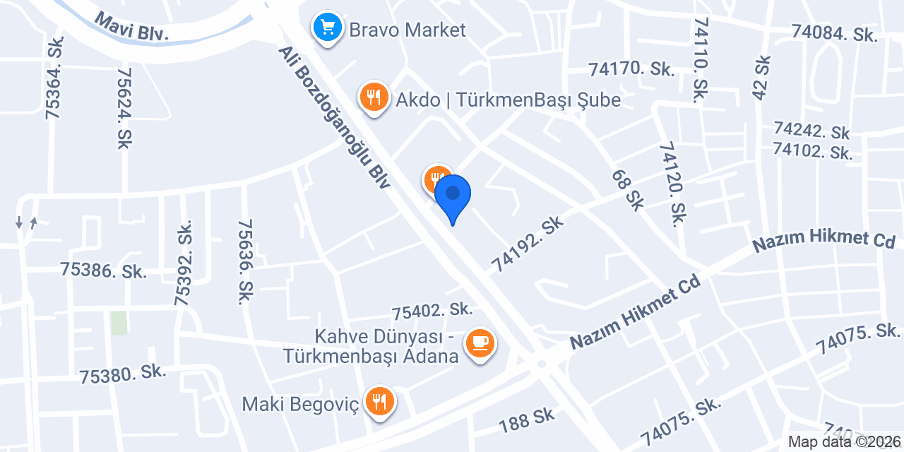 YAĞLAR ET TÜRKMENBAŞI konumu