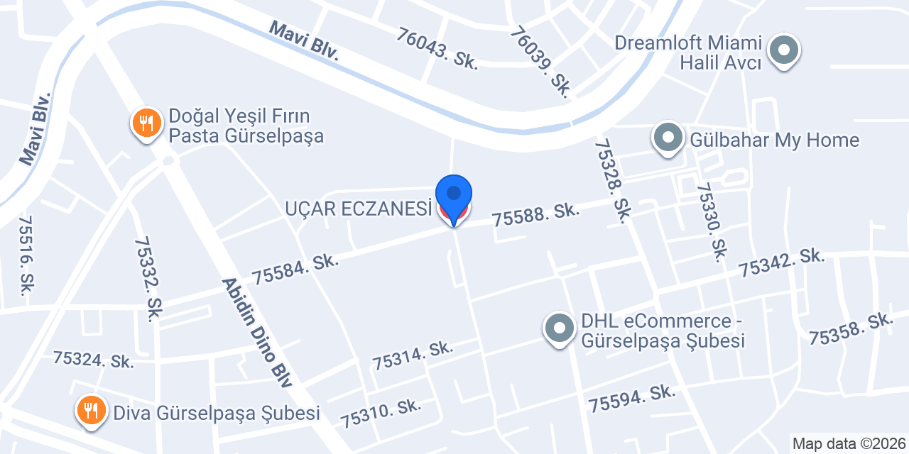 UÇAR ECZANESİ konumu