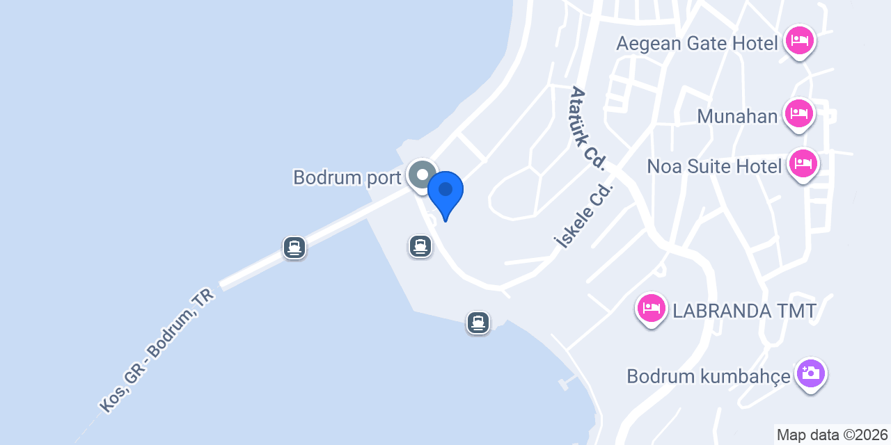 Cafe Duo Bodrum konumu