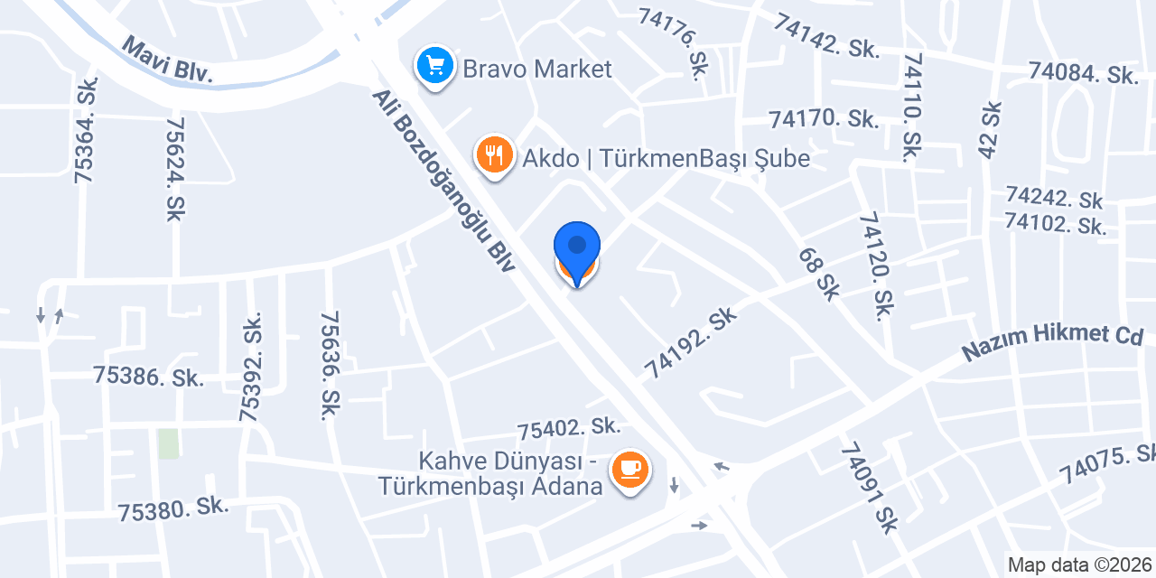 Venedik Pasta Cafe Türkmenbaşı Şubesi konumu