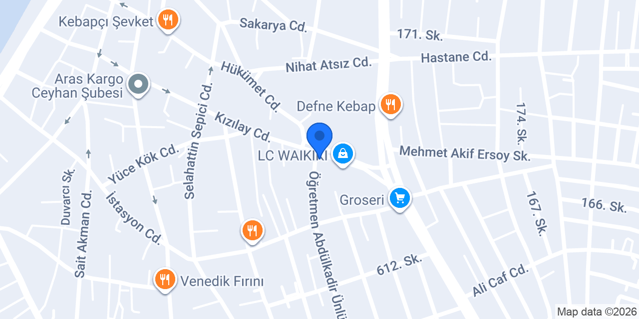 Hünkaroğlu Hukuk Bürosu konumu