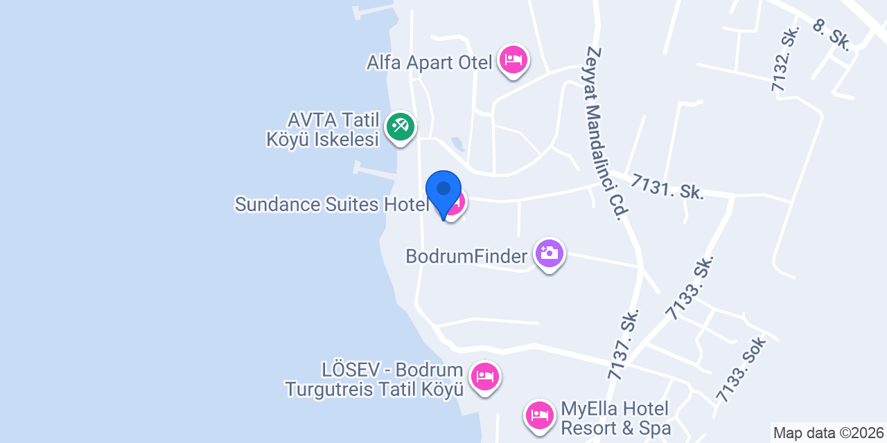 Sundance Suites Hotel konumu