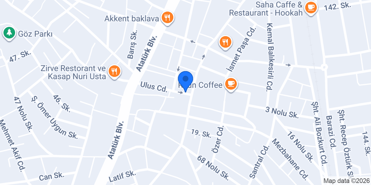 Merkez Unlu Mamulleri konumu
