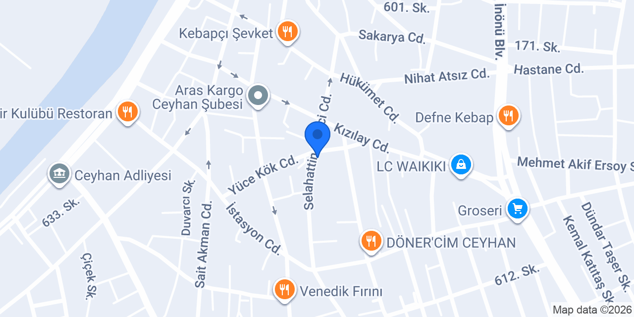 Butik Gözde konumu