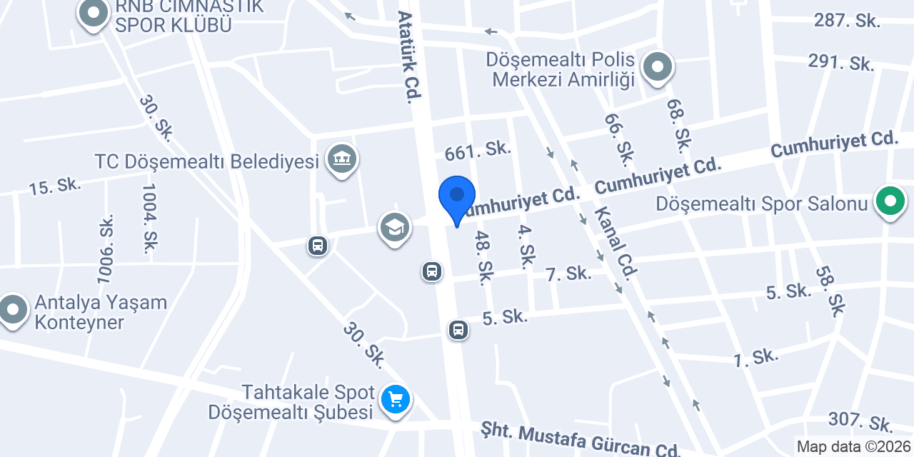 Döşemealtı Saatçilik konumu