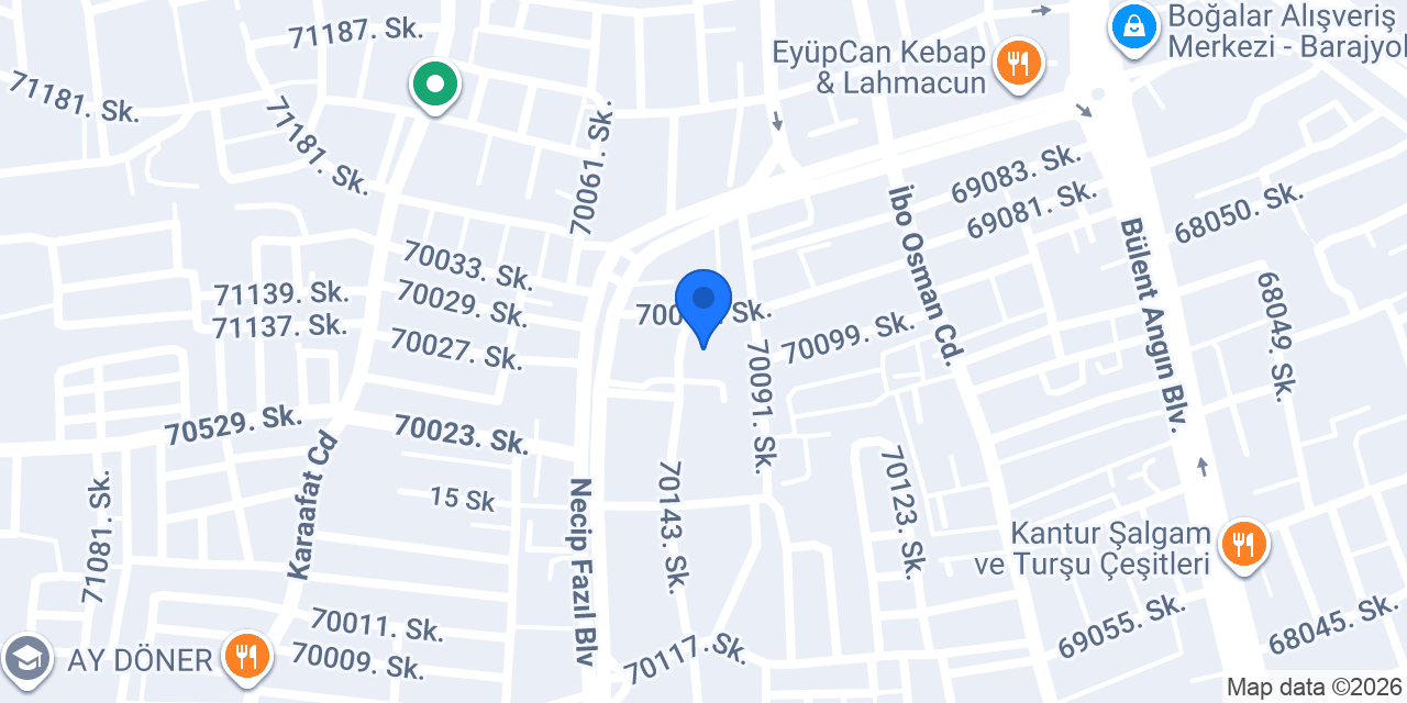 Erkek Kuaförü Yusuf konumu