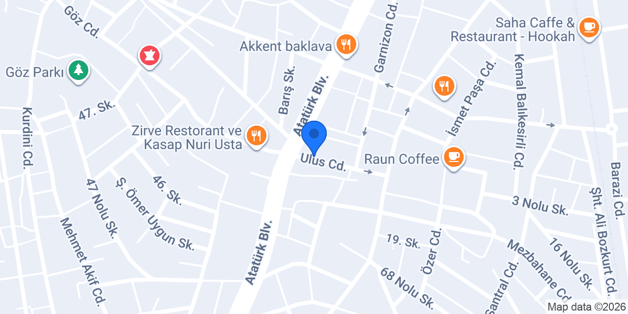 Dönerci Naci Usta konumu