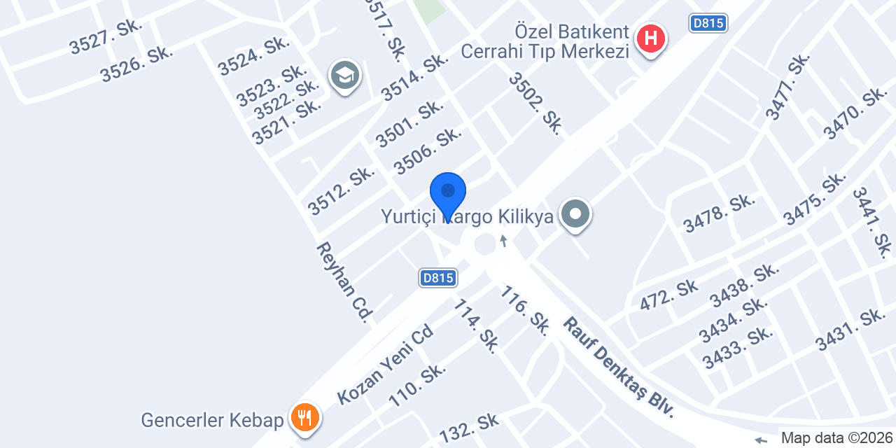 Şahinler Rot Balans konumu