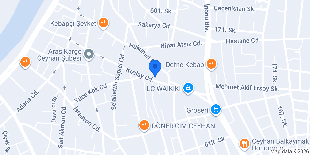 Meşhur İskenderun Dönercisi konumu