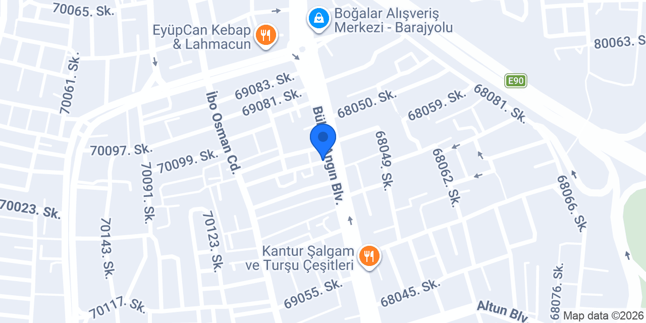 Yılmaz Çiçekçilik konumu