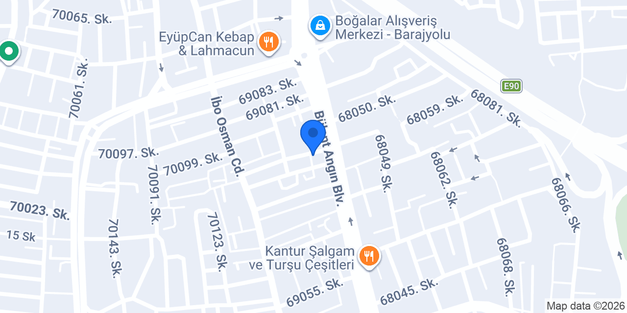 Tanış Cafe konumu
