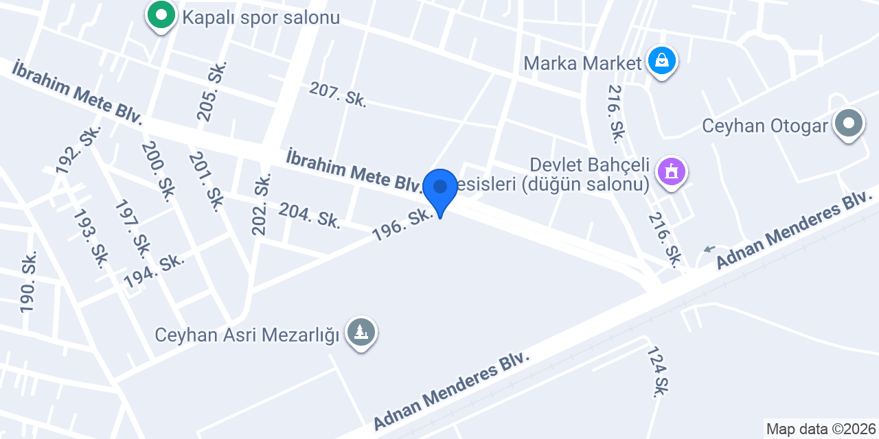Ceyhan ilçe sağlık müdürlüğü konumu