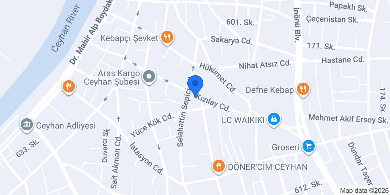 Mersin Tantuni Biftek Rauf Usta konumu