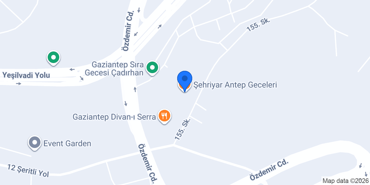 Şehriyar Antep Geceleri konumu