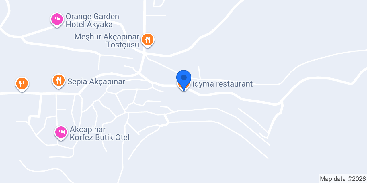 idyma restaurant konumu