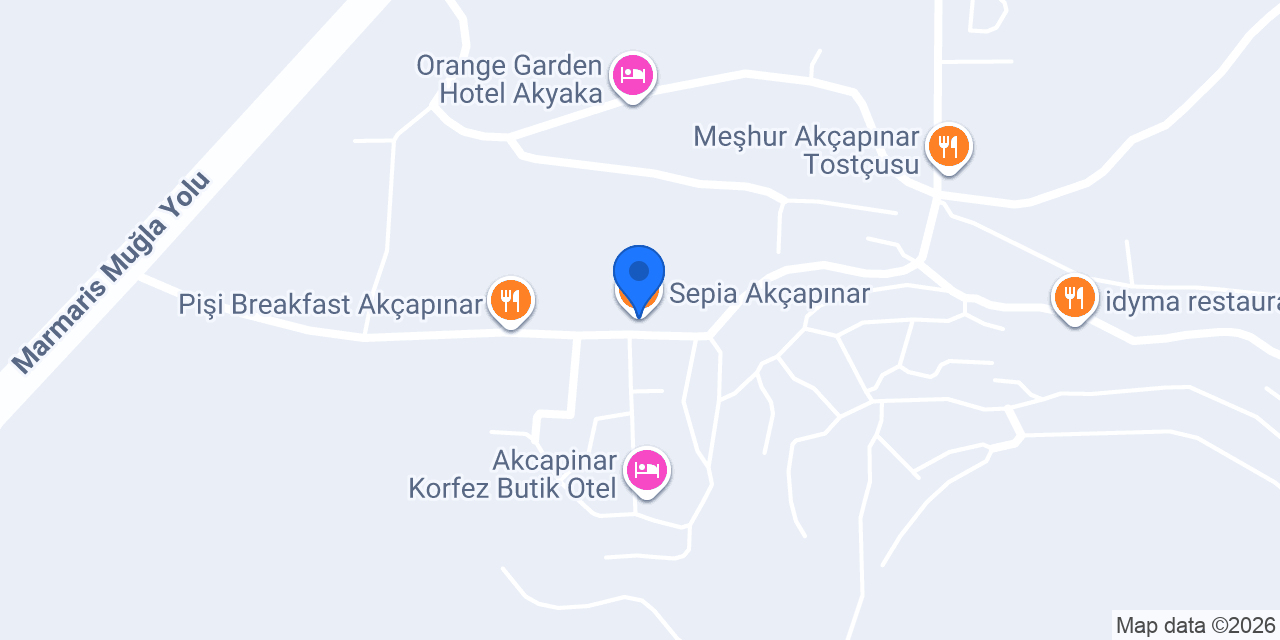 Sepia Akçapınar konumu