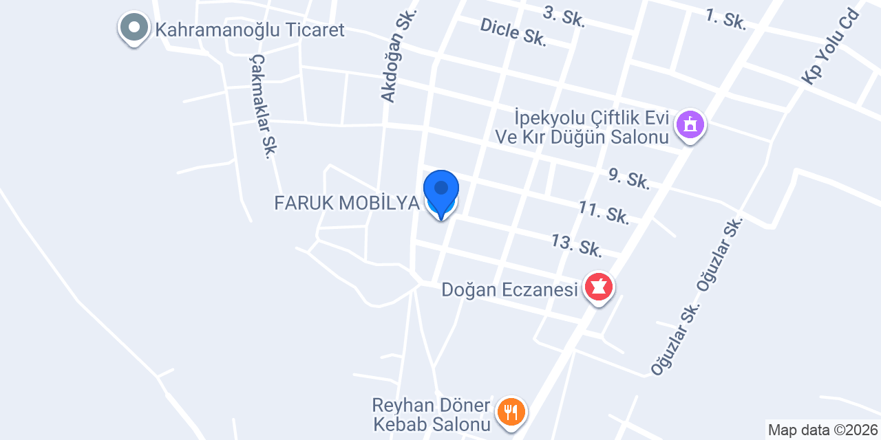 FARUK MOBİLYA konumu