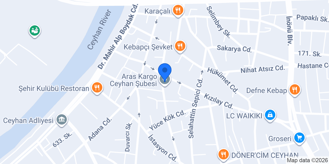 Güllü Av Bayi konumu