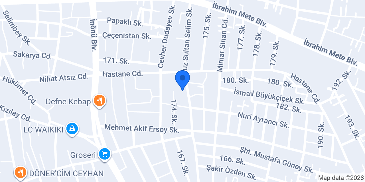 Özel Ceyhan Sağlık Kabini konumu