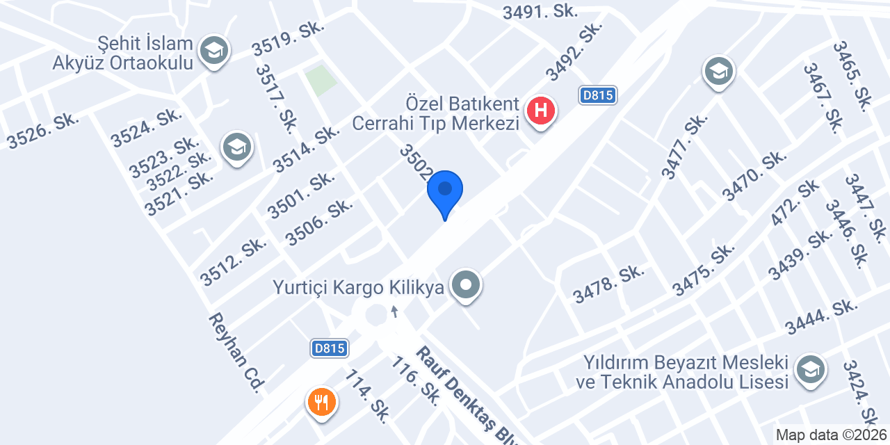Ataş Erkek Kuaförü konumu