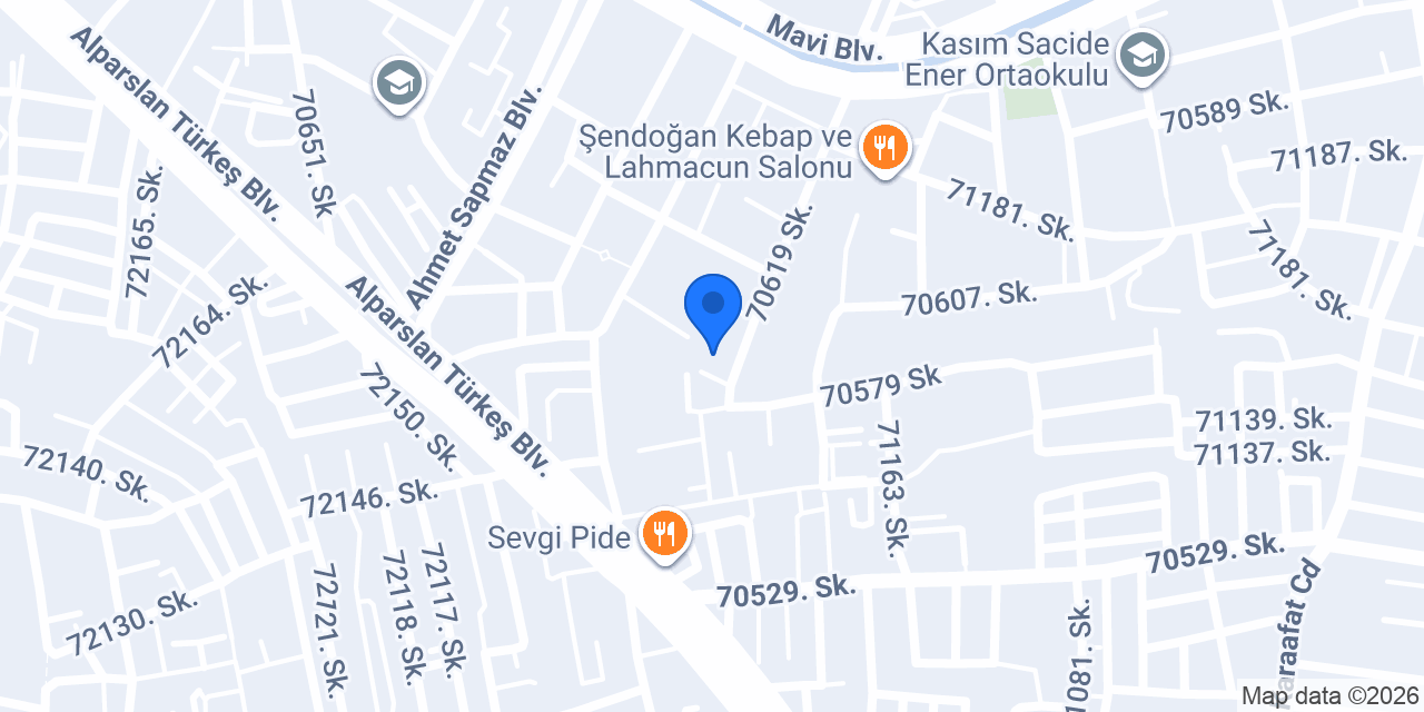 Ceylan Market (mavi bulvar şube) konumu
