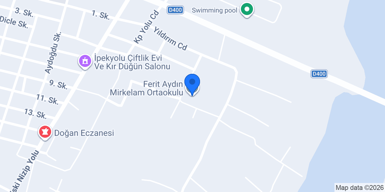 Ferit Aydın Mirkelam Ortaokulu konumu