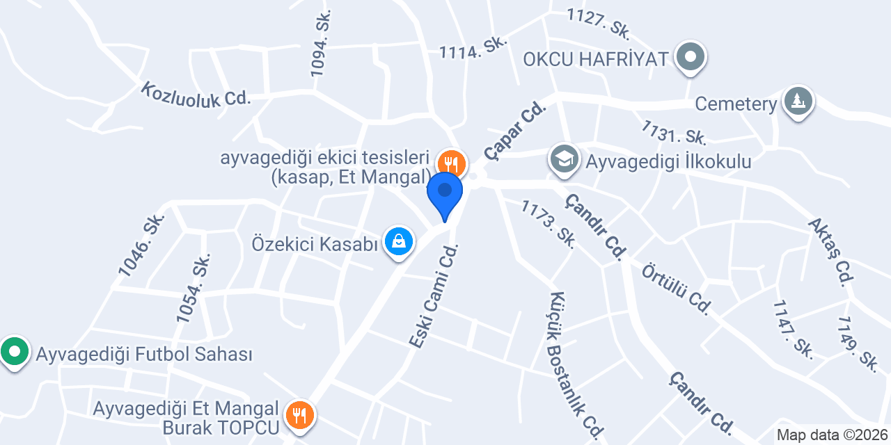 Topçular Kasabı konumu