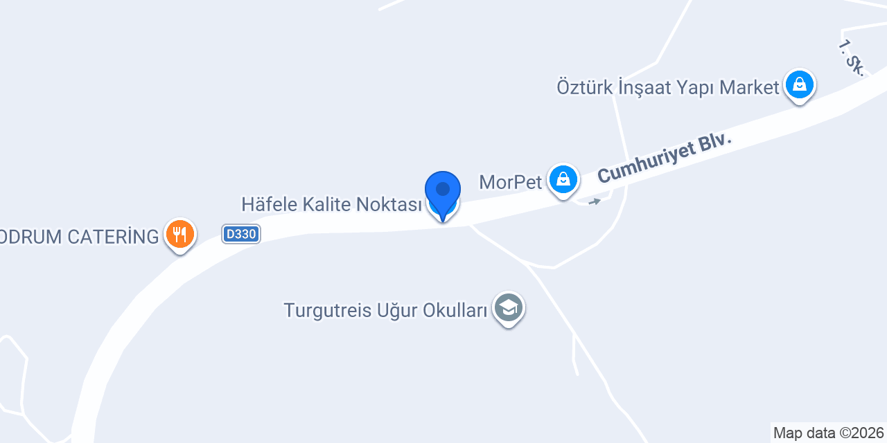 Häfele Kalite Noktası konumu