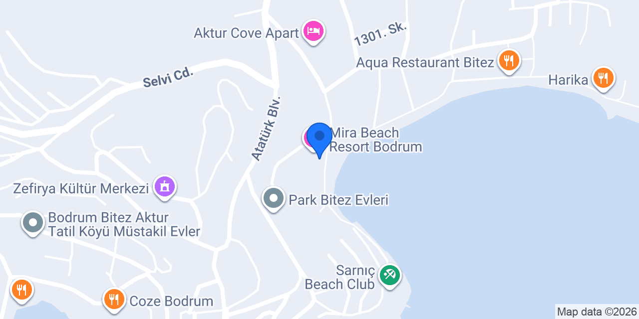 Amilla Beach Resort - Bodrum konumu