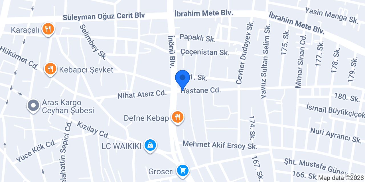 Seyhan İşitme Cihazları konumu