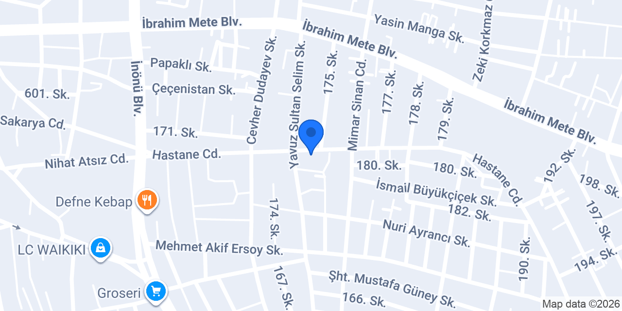 Hazeyn Yemekçilik konumu