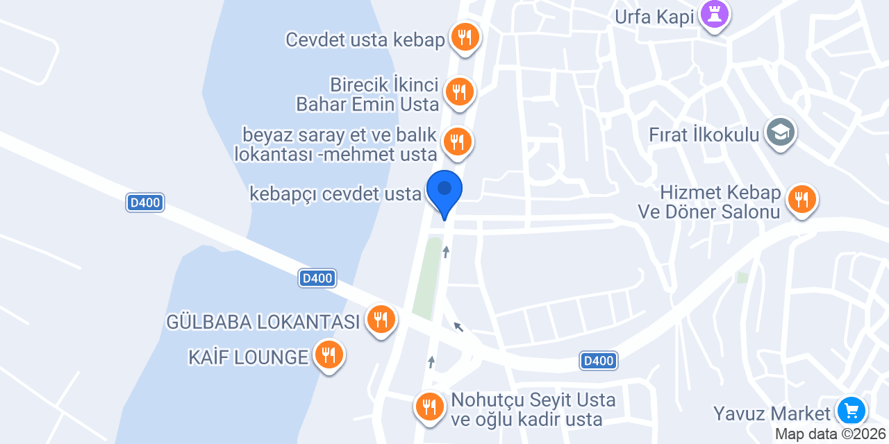 Çetin Kebap Salonu konumu