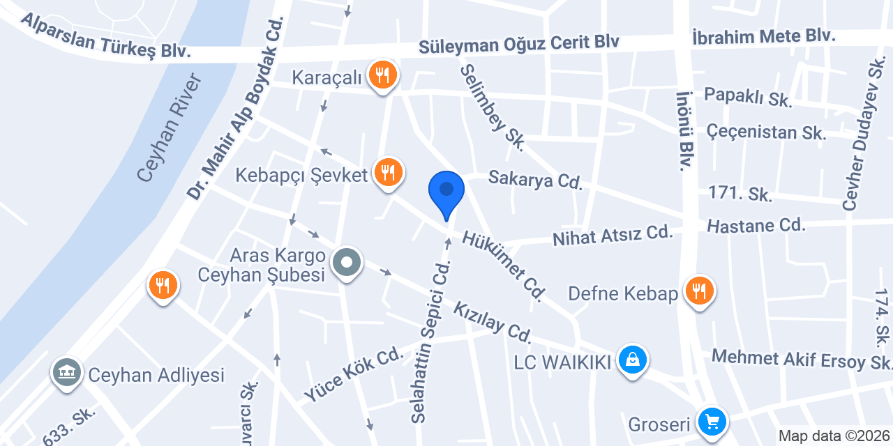 Avukat Emine Yılmaz Akboz konumu