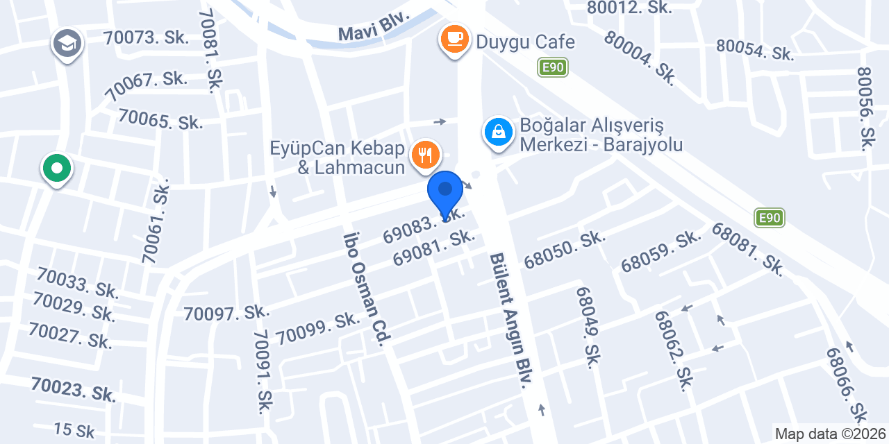 Atak Reklam tabela konumu
