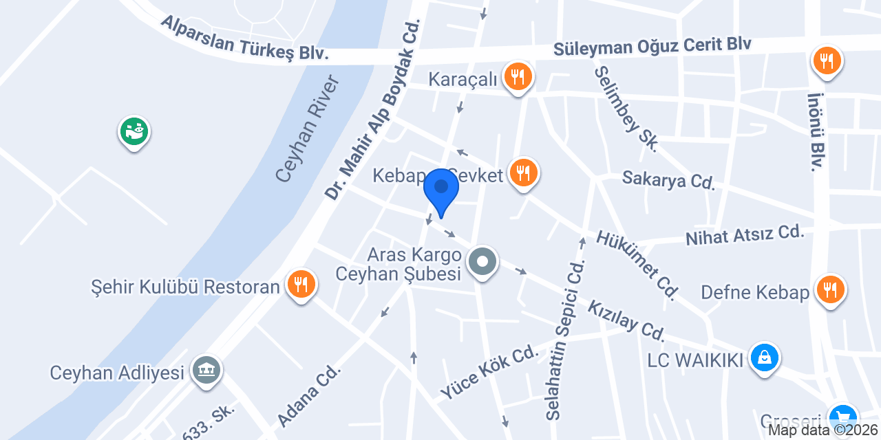 Ceyhan Taksi konumu