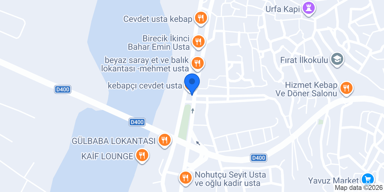 Baklavacı Şemsettin Birecik konumu