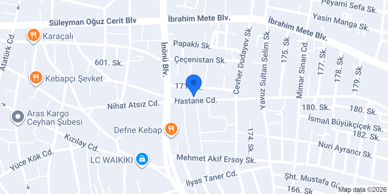 CEYHAN ŞİFA MEDİKAL konumu