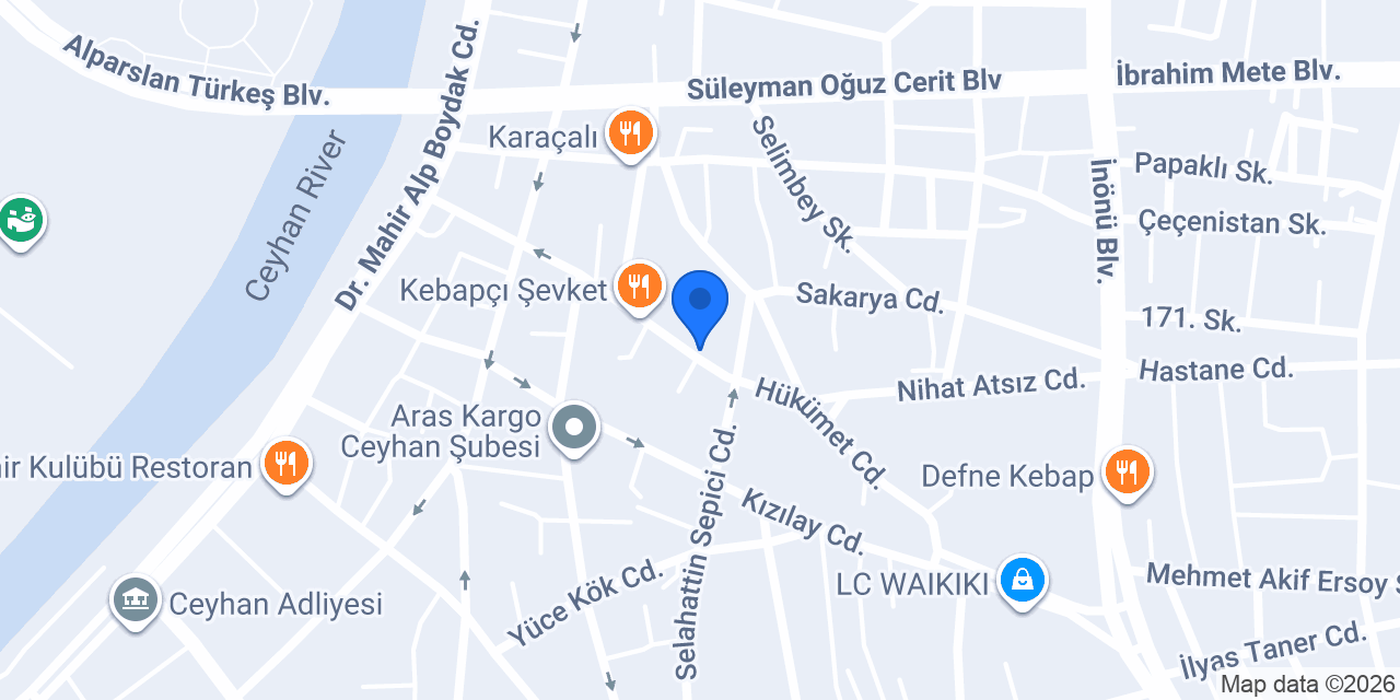 SİGORTA SHOP Ceyhan Şubesi konumu