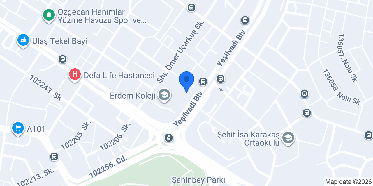 Şef Pasta Evi konumu