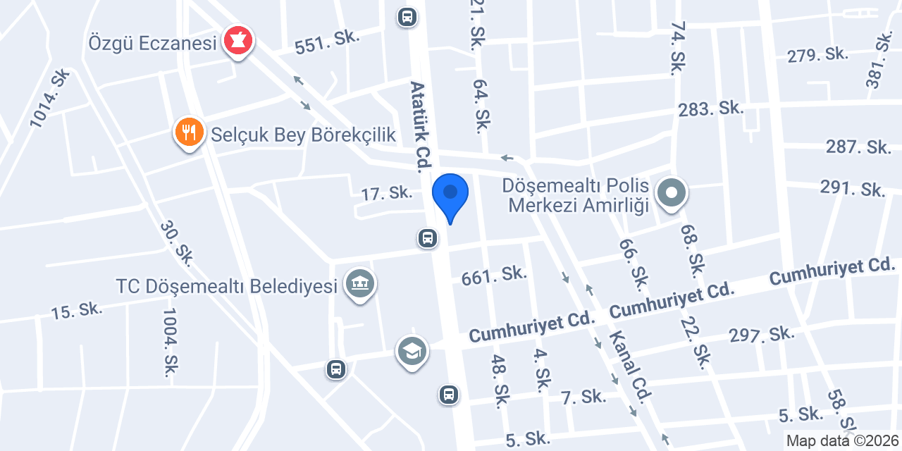DÖŞEMEALTI OPTİK konumu
