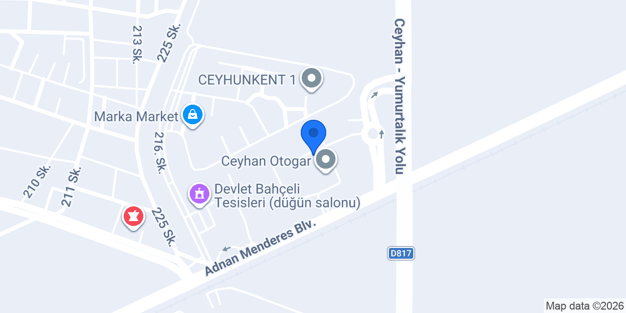 CEYHAN OSMANİYE MİNİBÜSLERİ konumu