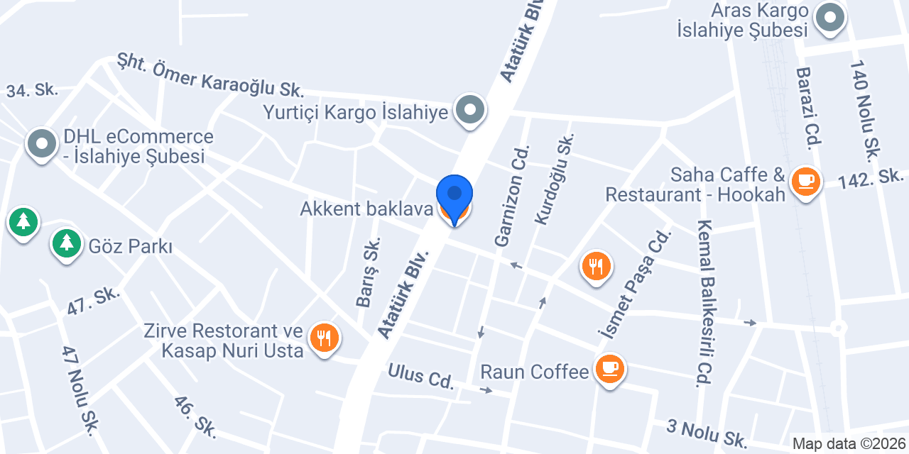 Akkent baklava konumu