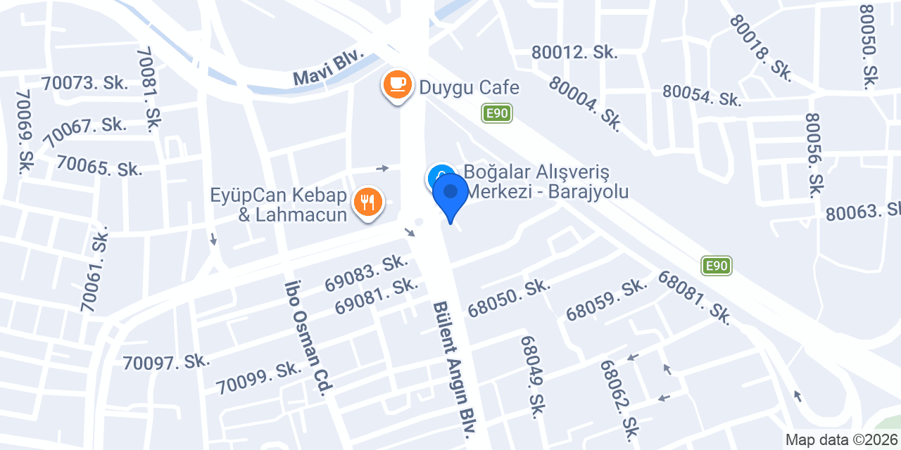 Çukurova Gezi Durağı konumu