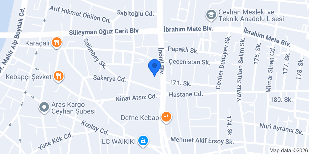 Sakarya İlkokulu konumu