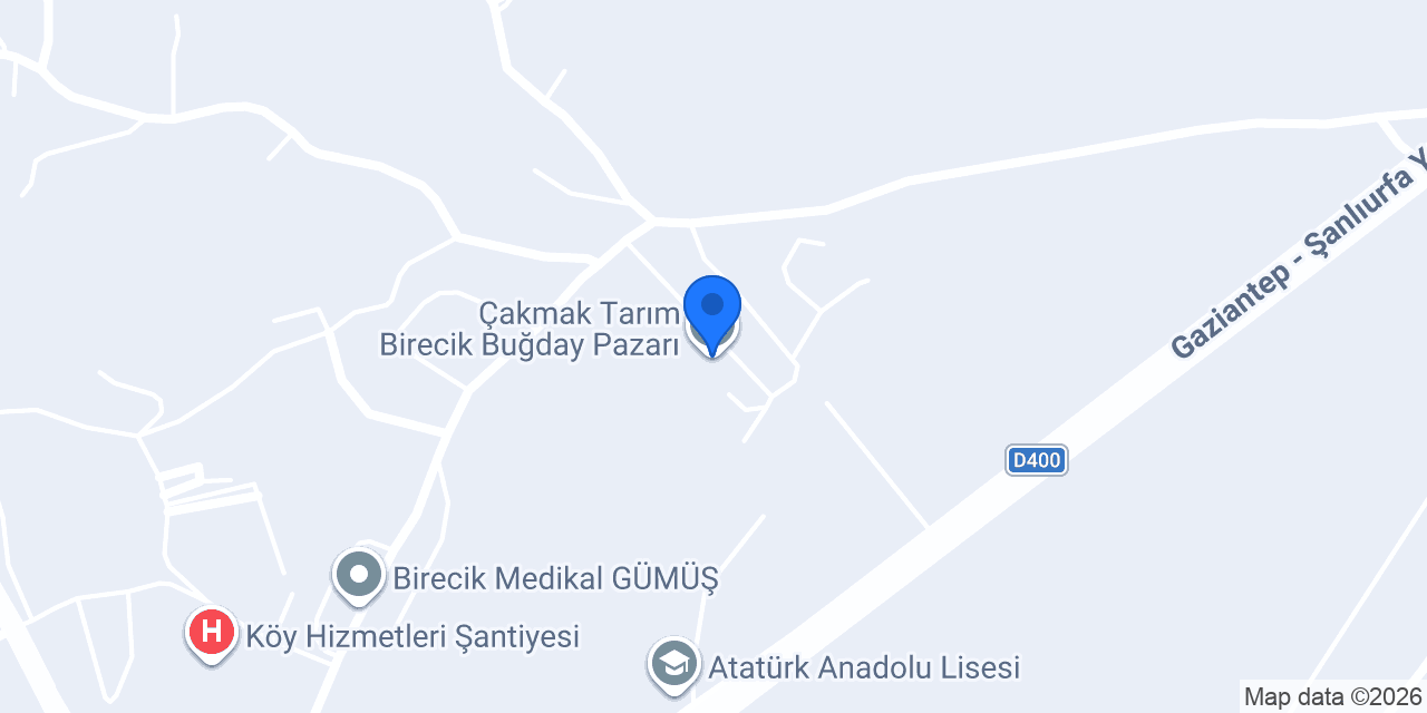 Çakmak Tarım Birecik Buğday Pazarı konumu