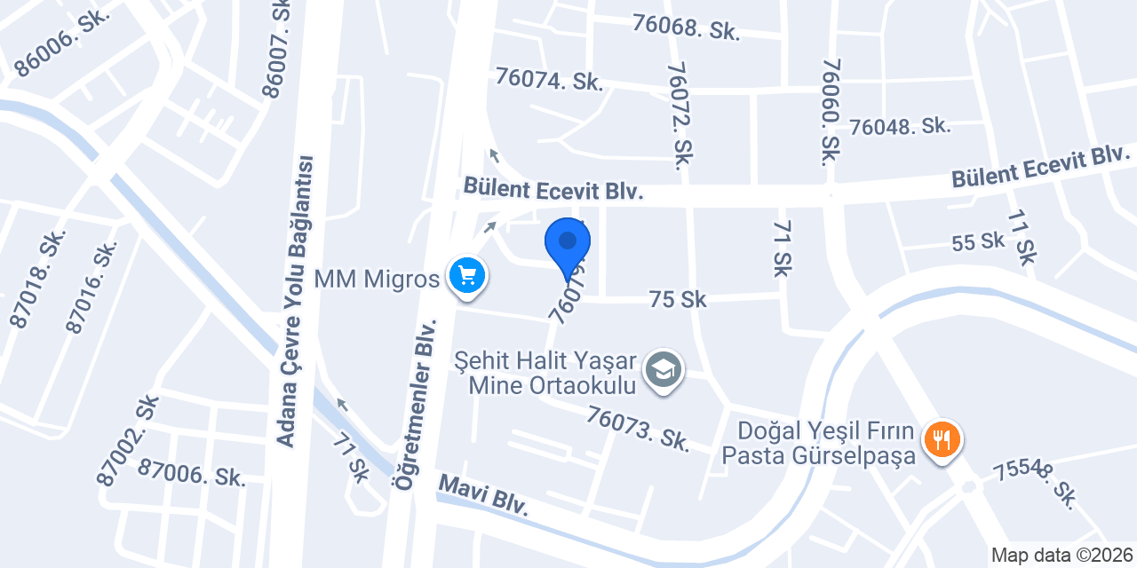 2000 Evler Adıyörem Çiğköfte konumu
